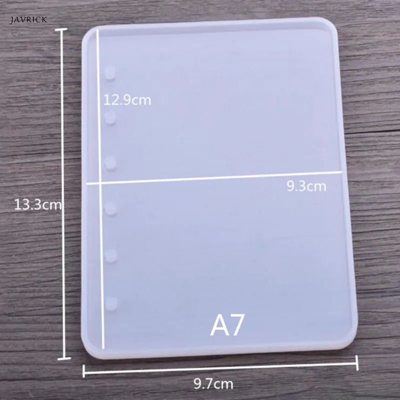 JAVRICK зеркальная поверхность клей капля плесень силиконовые формы DIY ремесла тетрадь в форме A5 A6 A7 зеркало ювелирных изделий книга смолы - Цвет: A7