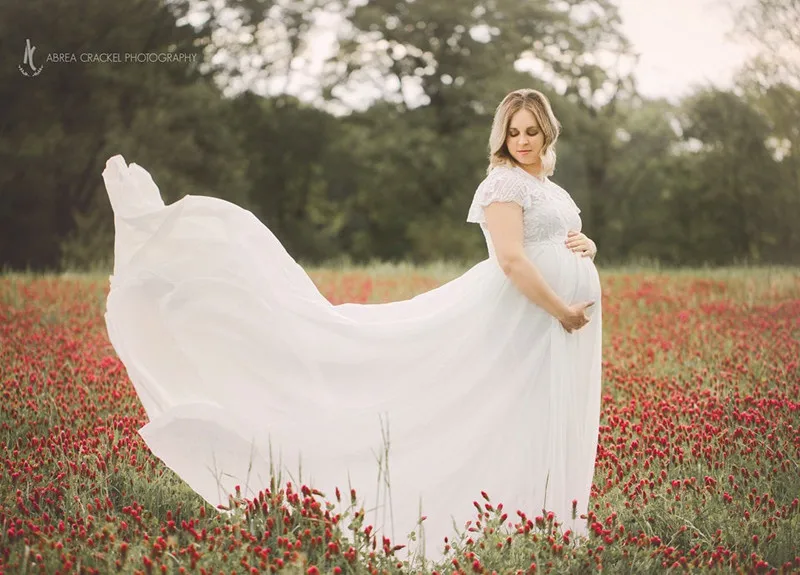 Платья для беременных для фотосессии белые шифоновые платья макси для беременных кружевное длинное платье для беременных