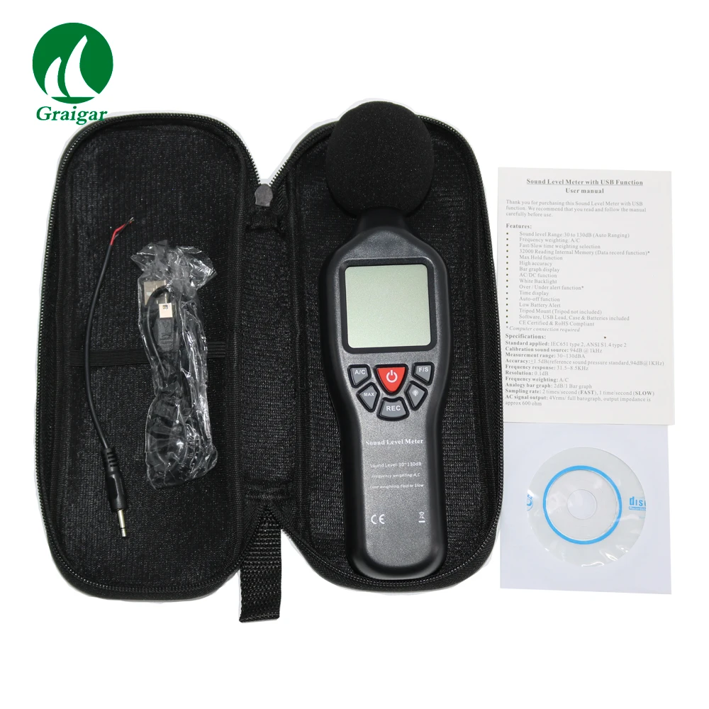 TL-200 High Precision Decibel Sensor Digital Sound Level Meter Measurement Range 30~130dB |