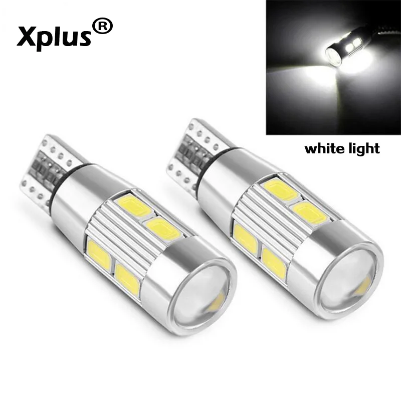 Xplus 10 шт. T10 10SMD Canbus 5630 Светодиодные Габаритные огни освещение номерного знака