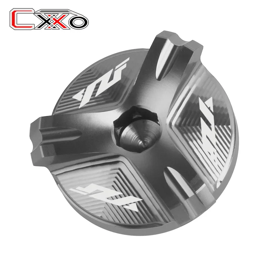 YZF logo Titanium Для YAMAHA YZF R1 R1M R25 R3 R6 с логотипом двигателя мотоцикла масляный фильтр Крышка Штепсельной Вилки - Цвет: YZF logo Titanium