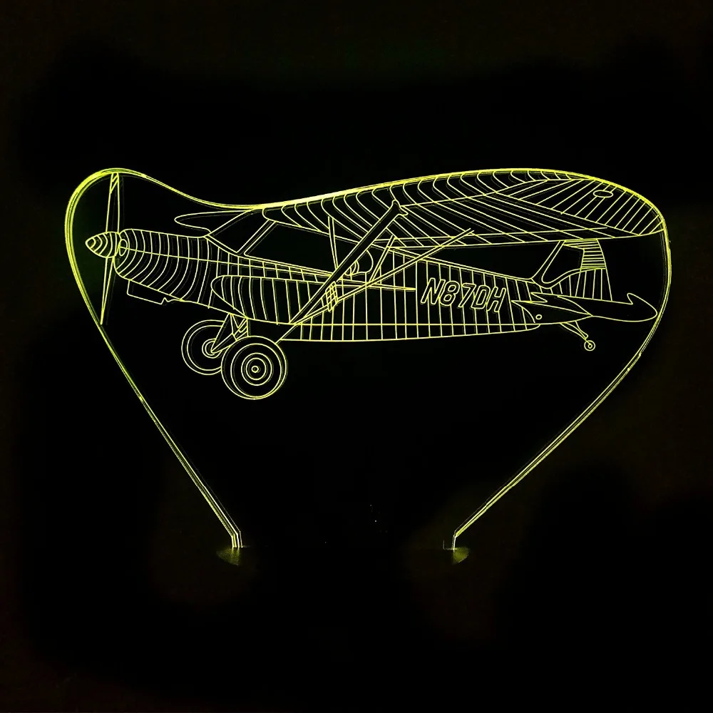 7 цветов Изменение Usb Спальня светильник ing Декор 3D Led авиационные сигнальные