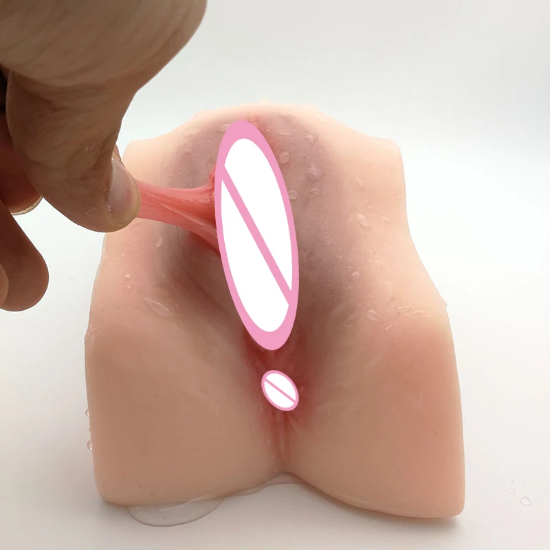 Большой мужской мастурбатор в форме попки 3D секс кукла с двойными каналами