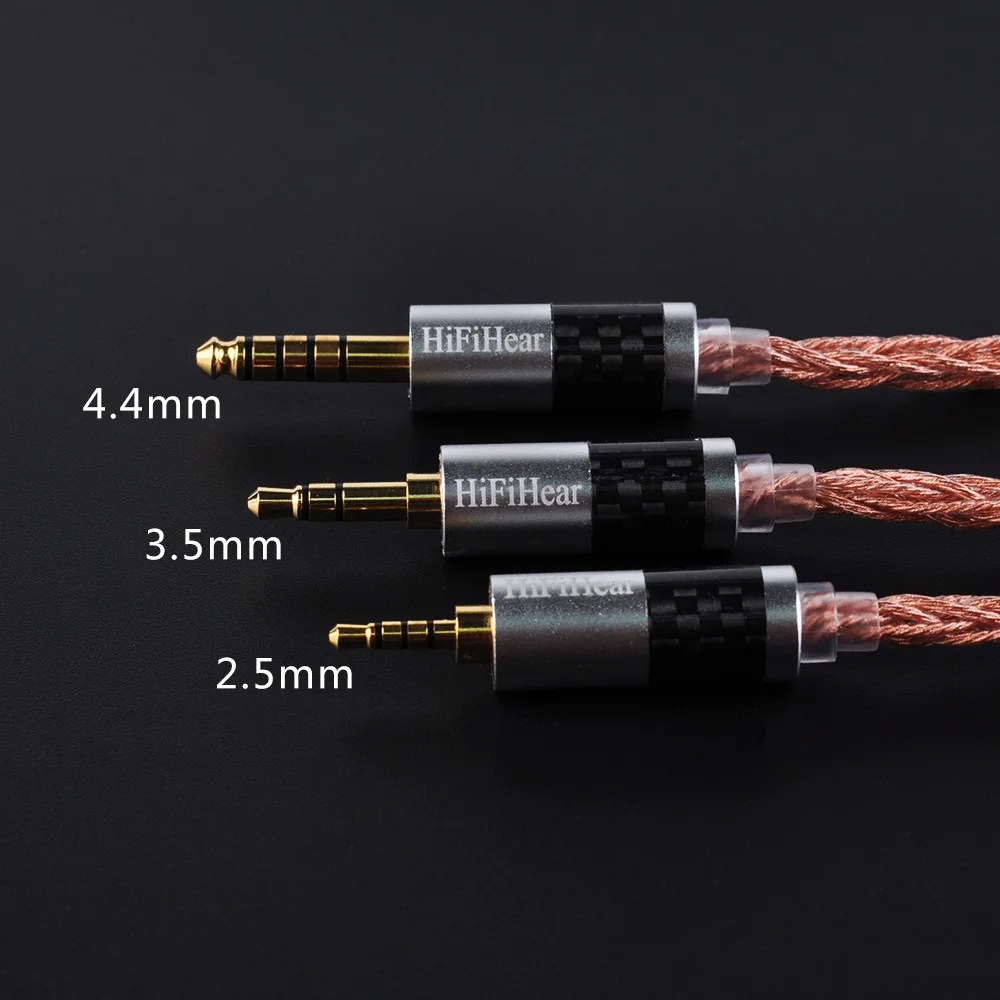 HiFiHear 8 ядерный сплав с чистый Медь кабель 2 5/3 5/4 4 мм балансный MMCX/2pin разъем для ZS10 ZS6
