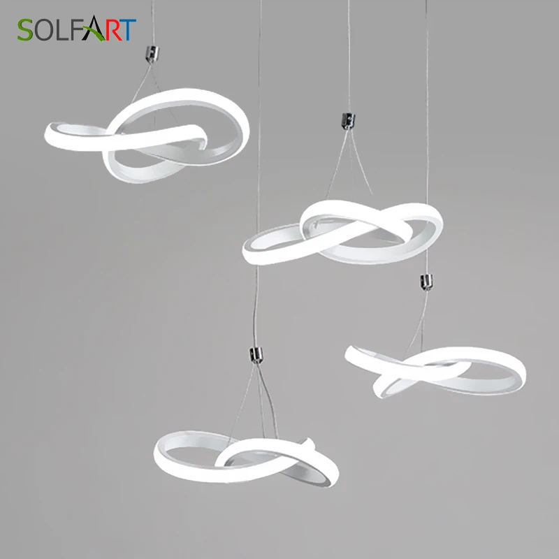 SOLFART LED Шнур подвесные светильники белые современные затемняющие Потолочные