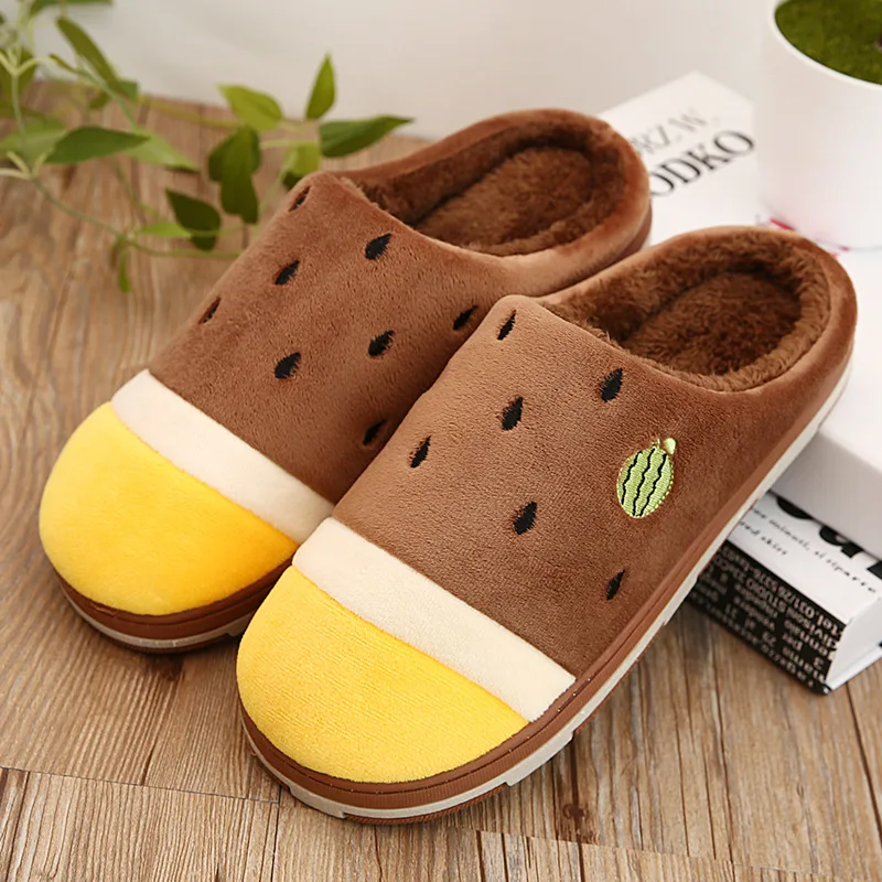 Взрыв Моделей 2016 Новые Зимние Тапочки мужская Симпатичный Мультфильм Теплый Дом