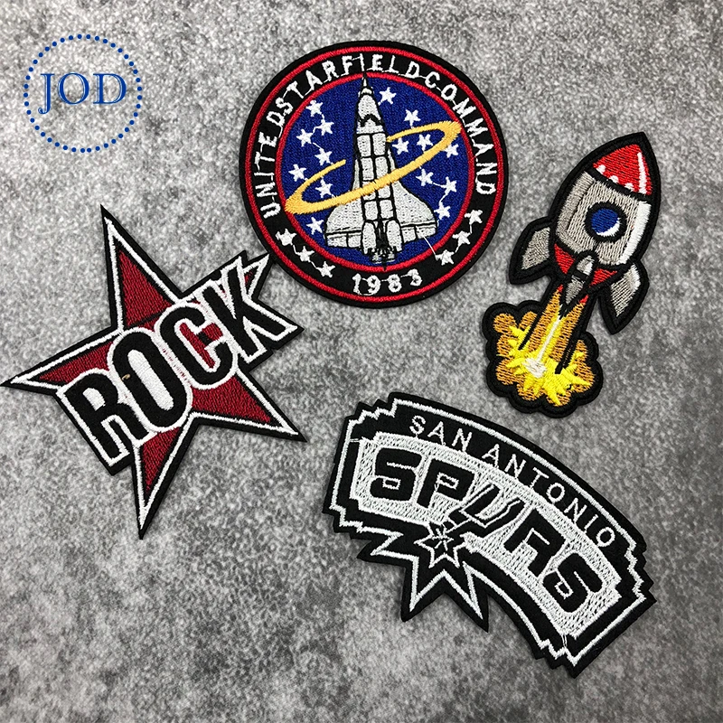 JOD Rocket Сделай Сам железные нашивки для одежды декоративные рок наклейки Шпоры