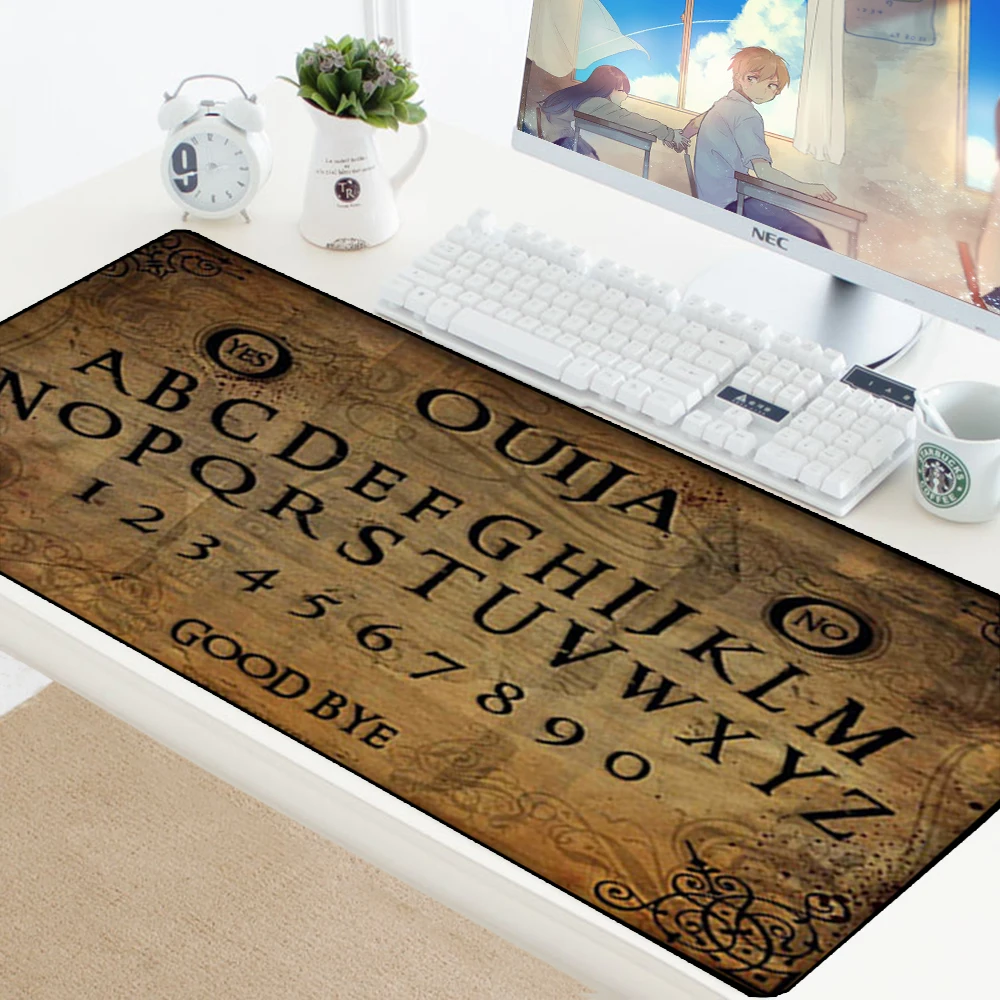 Коврик для мыши Ouija Board на заказ, противоскользящий прочный резиновый игровой коврик XL, большой коврик для мыши для ПК, оптическая мышь, игровой коврик