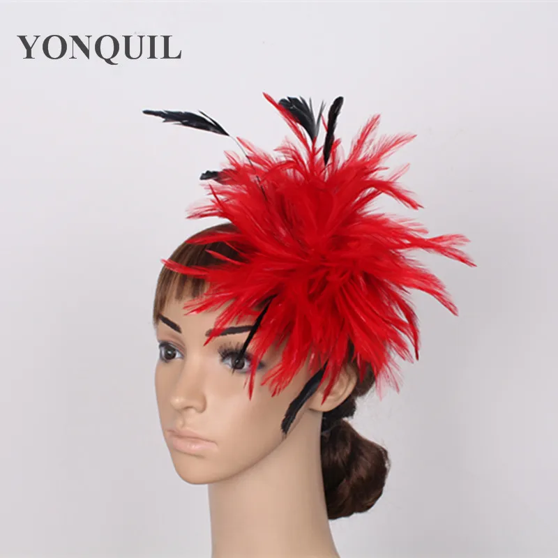 

Fascinator Hats Feather Flower Hair Accessories Party or Occasion Headwear DIY Millinery Material High Quality Multiple Color