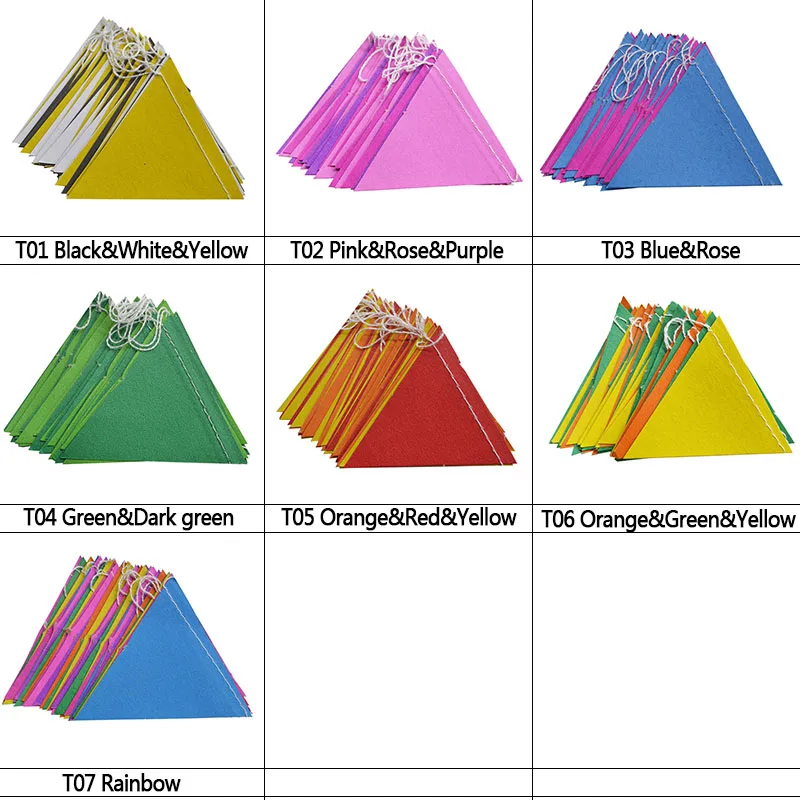Маленькие бумажные флаги 4 м подвесной яркий баннер украшение на день рождения