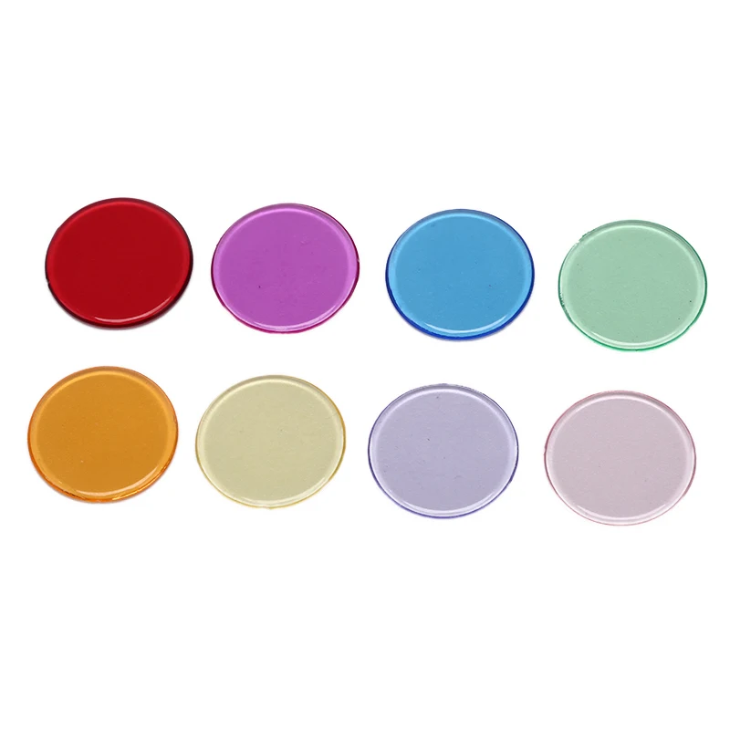 Plastic Poker Chips Casino Bingo Markers Token Fun Family Club Board Games Toy Creative Gift 8 Colours 19mm 100Pcs/Lot | Спорт и