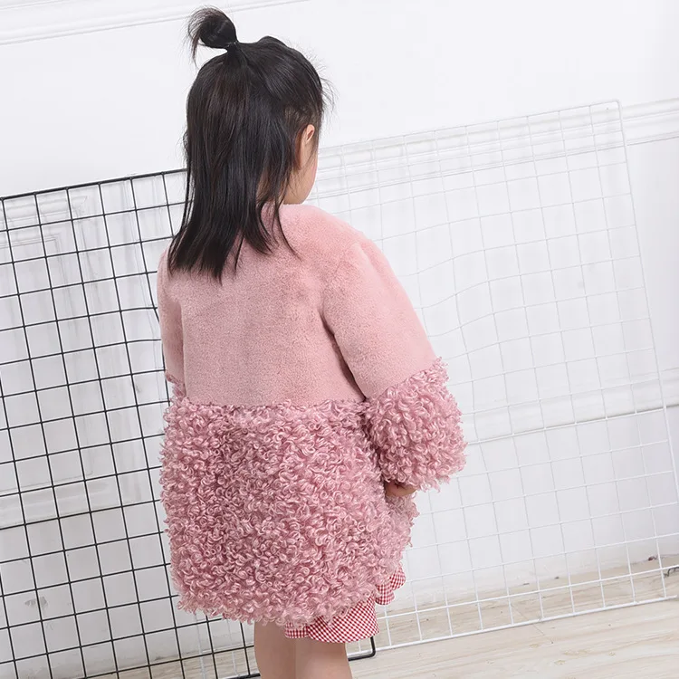New Autumn Winter Girls Faux Fur Coat Kids Warm Coats Children Fur Coat For Baby Girls Jackets Princess Parkas Girl Fur Coat