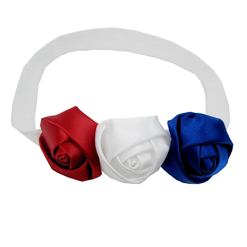 Американский 4th июля детская Роза волос Национальный день волосы отделка пояса |