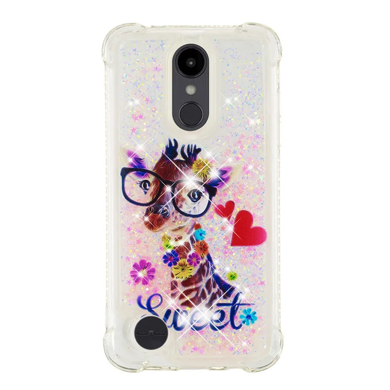 Sweet Deer Блестящий песок блесток Жидкий чехол для LG K8 K9 K10 K11 K30 K4 K20 плюс M250 Aristo 2 Plus XT210 G7 V40 ThinQ чехол - Цвет: Sweet Deer