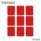 Аксессуары Vamson, 9 шт., красная плоская клейкая наклейка для Gopro hero 8, 7, 6, 5, 4, для SJ4000, для Xiaomi, для спортивной камеры Yi, vp107 A