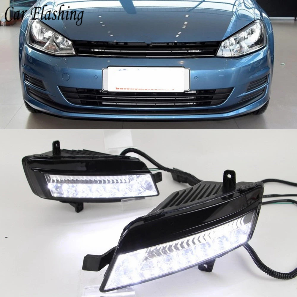 Автомобильная проблесковая 2 шт. светодиодный для Volkswagen Golf 7 MK7 2013 2014 2015 2016