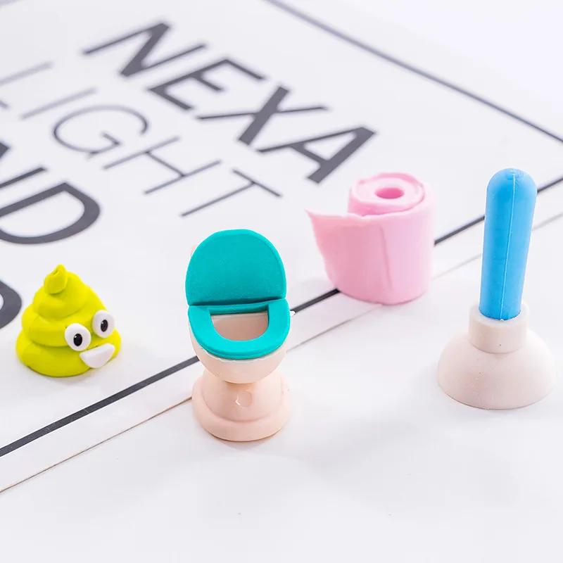 1 шт Новинка Kawaii Ванная комната комплект ластик стирательная резинка школьные