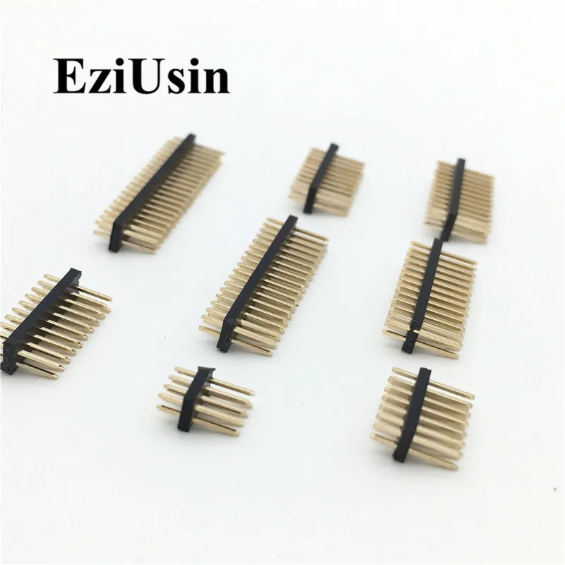 

1.27mm 1.27 Double Row Male 2~40P Breakaway PCB Board Pin Header Connector Strip Pinheader 2*3/4/5/6/7/8/10/12/15/20/40p 3-50P
