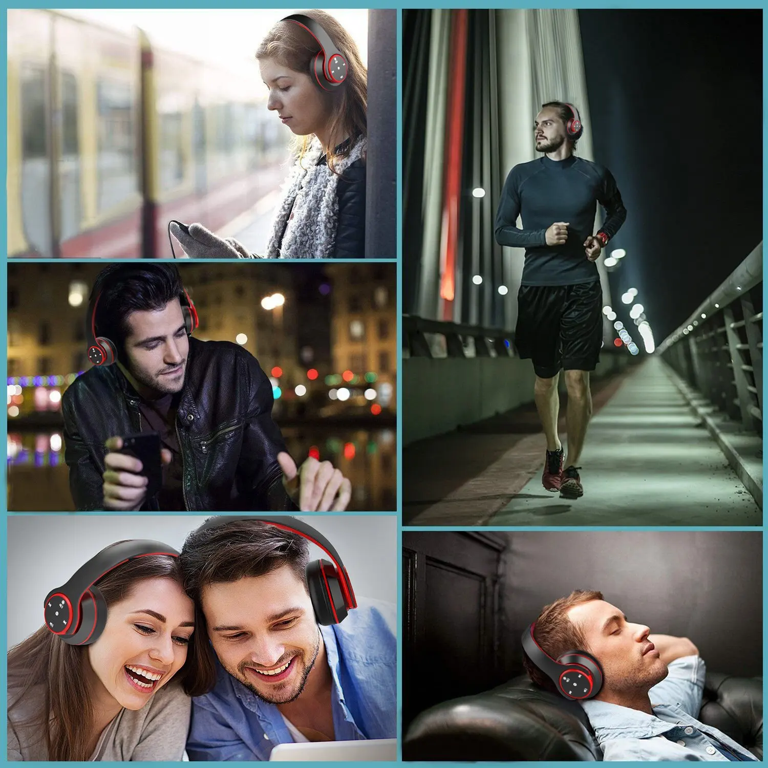 Складные bluetooth-наушники с сенсорным управлением, беспроводная гарнитура с глубоким басом, шумоподавлением со встроенным микрофоном