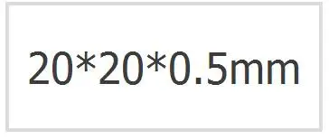 Платиновый электрод 10*10*0,1 мм Платиновый лист электрод PT электрод Платиновый лист помощник электрода - Цвет: Белый