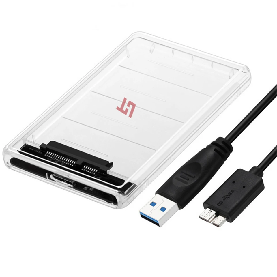THU 2 5 ''прозрачный корпус для жесткого диска USB3.0 поддержка протокола UASP с USB 3 0