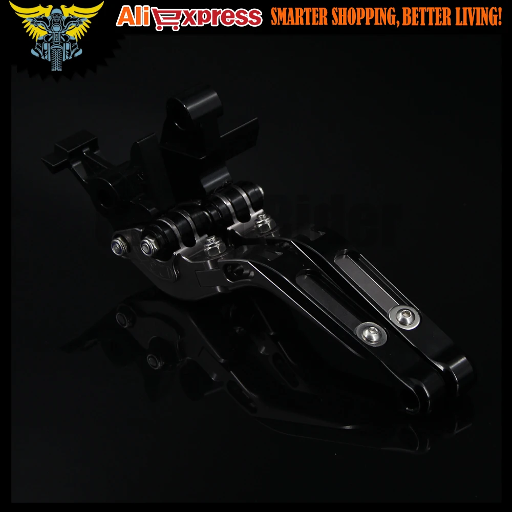 Для Kawasaki ZX6R/636 ZX-6R 2007-2016 2008 2009 2010 2013 2014 2015 Черный &amp титан ЧПУ Регулируемый