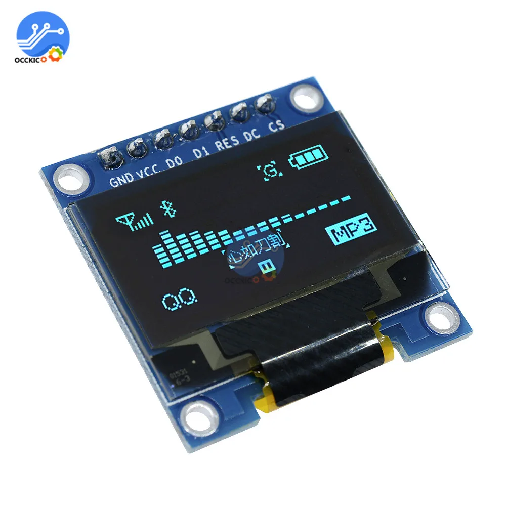 0 96 дюймовый IIC Серийный oled дисплей модуль 128X64 I2C плата с ЖК экраном GND VCC SCL SDA &quotдля