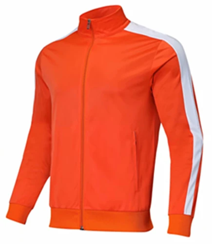Orange jacket ZMSM новые длинные парные мужские и женские Беговые комплекты для тренировок на открытом воздухе, фитнеса, футбола, куртки и штаны, пальто на молнии размера плюс, спортивный костюм - Цвет: Orange jacket