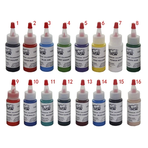 

5Pcs Mixed Tattoo Pigment Permanent Makeup Bottle Tattoos Ink 30ml 1OZ For Body Cosmetics Professional Beauty Art Supplies