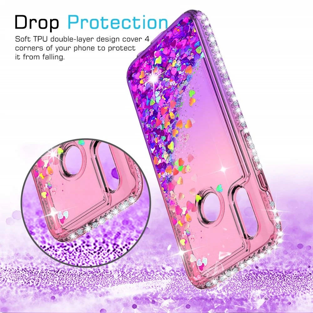 Case For Huawei Honor 10 Lite 7C 7A Y5 Y6 2018 Diamond Glitter Gradient Quicksand for Mate 20 Pro P Smart 2019 | Мобильные телефоны