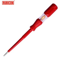 japan rubicon electrical tools rvt 212 test pencil 220250v led voltage tester pen diameter 3 5mm slotted vde approved
