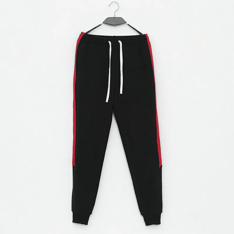 

Stripped Streetwear Jogger Pants Men Cotton Casual Mens Sweatpants Patchwork Comfortable Joggers Men 2021 Spring New