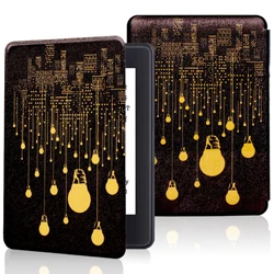 19 Для всех новых Amazon Kindle paperwhite 4 Чехол 10го поколения с ремешком на руку для детей с магнитной застежкой и функцией автоматического сна/пробуждения - Color: 19