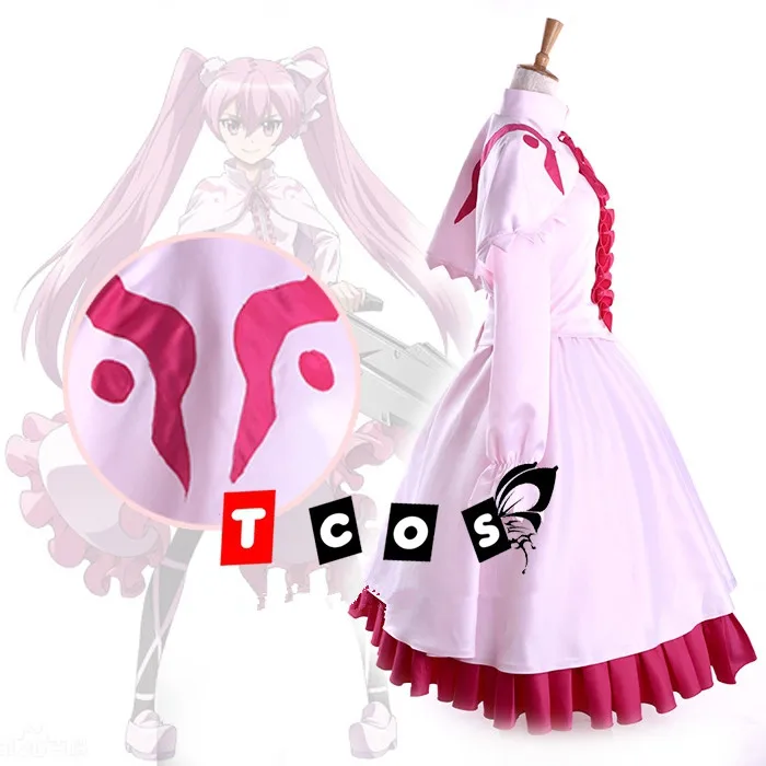 Аниме Akame Ga KILL! Костюмы для косплея ночного рейда Мина розовое официальное платье