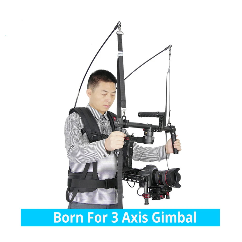 Как EASYRIG 4-11 кг видео Serene пояс стабилизатор steadicam жилет Поддержка резервного копирования rig для DJI Ronin 3 оси gimbal filmmaker