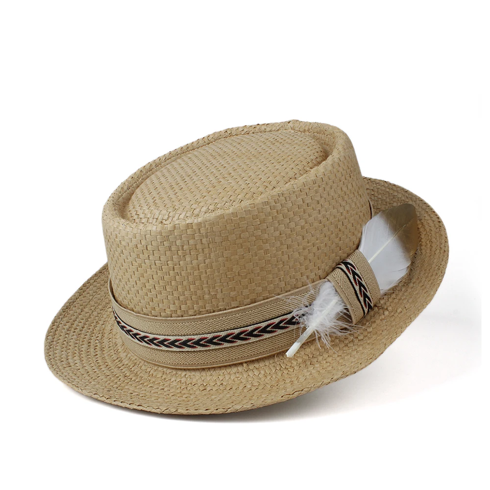 Соломенная шляпа от солнца в форме пирога из свинины для мужчин и женщин Женская