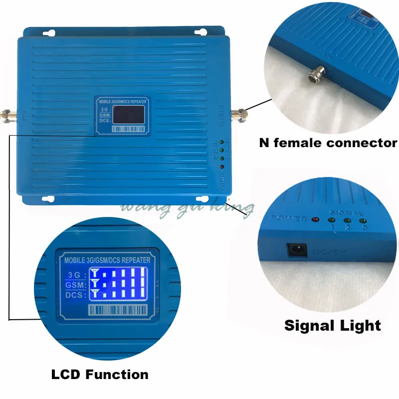2G 3G 4G GSM 900 DCS 1800 WCDMA 2100 MHz трехполосный мобильный телефон Сотовая сеть усилитель