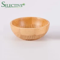 natural bamboo bowl baby tableware rice fruit salad noddle soup wooden bowls kids dishes training dinnerware for children tools