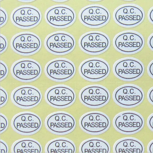 КК клейкая этикетка наклейка на заказ наклейки ПРОШЕЛ 900 шт./лот Белый Цвет