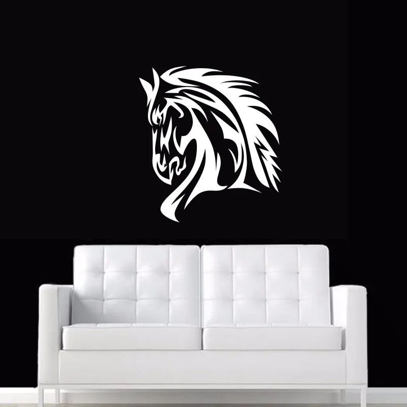 

Horse Wall Sticker El caballo Decal Cheval Posters Vinyl Wall Art Decals Pegatina Car Decal Decor Mural Animal Sticker