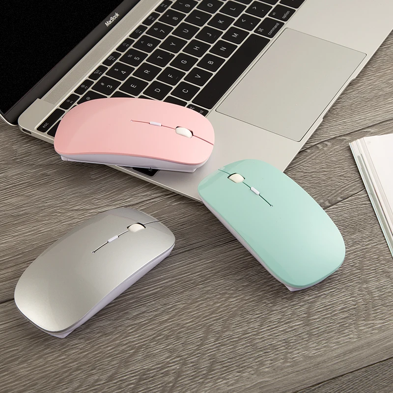 Bluetooth мышь для женщин и мужчин перезаряжаемая Бесшумная беспроводная Macbook air/pro