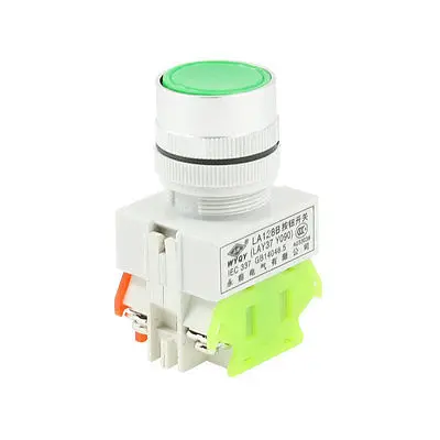 

AC 660V 10A 4-Terminal Momentary Green Flat Push Button Switch