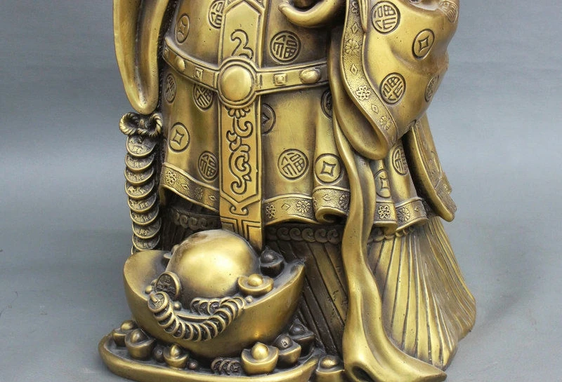 16 &quotКитайская Изысканная бронзовая фигурка для привлечения богатства монета