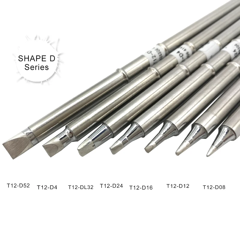 Наконечники для паяльника QUICKO SHAPE D Series T12 LED/O цифровой светодиодный ллер STC/STM32 D4 DL32