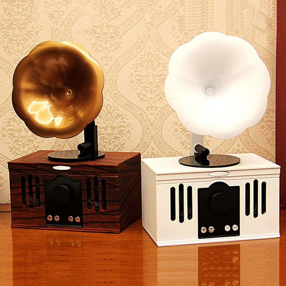 Винтажная Беспроводная Bluetooth колонка Классическая громкая связь вход AUX TF карта