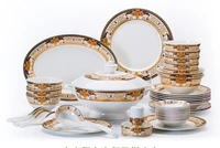 free shipping dinnerware set jingdezhen ceramic tableware avowedly 58pcs china tableware dishes set plates bowls