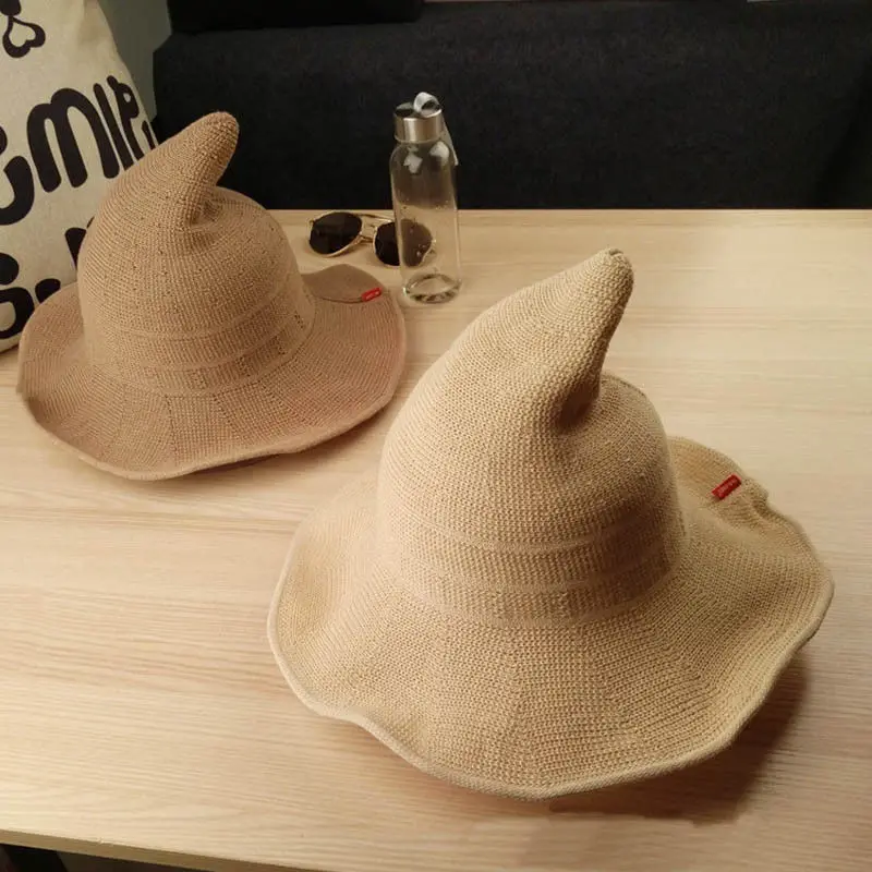 Шляпа женская из овечьей шерсти вязаный головной убор рыбака аксессуар для