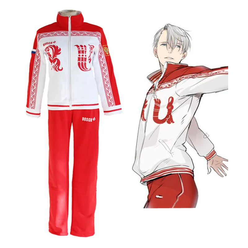 Yuri on Ice Viktor Nikiforov костюм для косплея аниме школьная форма полный комплект куртка +