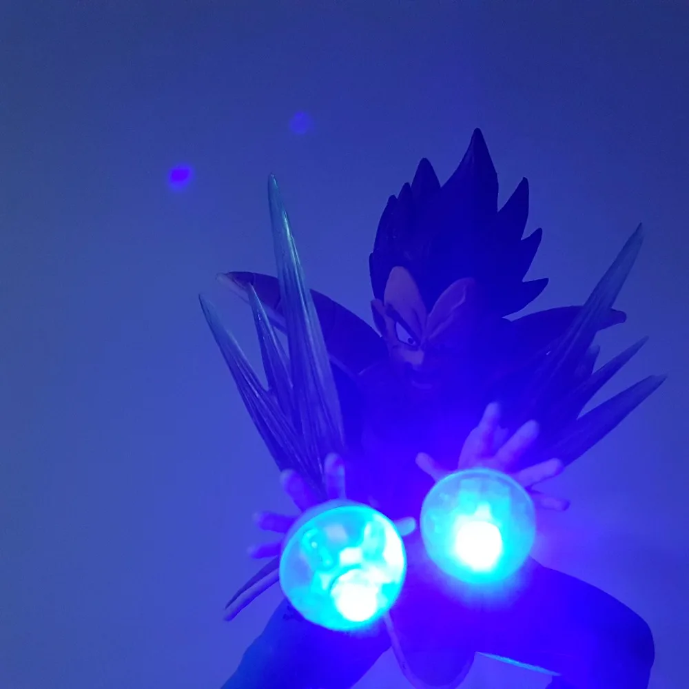 Dragon Ball Z фигурки Веджета супер сайян Kamehameha светодиодные 150 мм аниме Dragon Ball Super DBZ