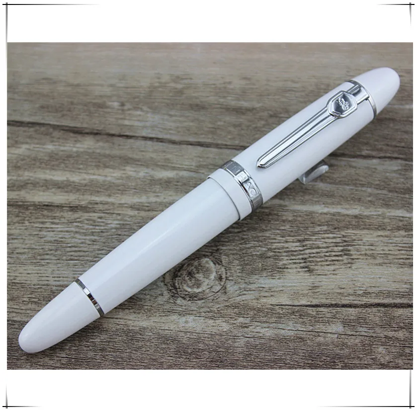 

Newest jinhao brand stationery MB roller ball pen the ball-point pen silver clip screw cap 0.7mm office supply pens